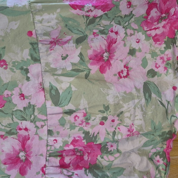 Torrid 0 Pink and Green Floral Sleeveless Sundress Pockets Smocked Back Large - Picture 2 of 11